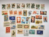 Набор спичечных этикеток разных 39 шт хоккей футбол деревья