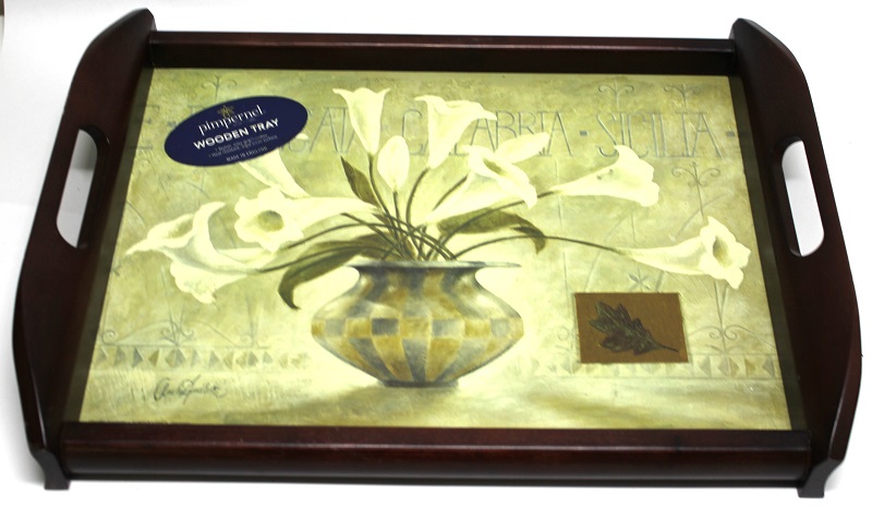 Поднос, дерево, пробка, 45*32 см., Pimpernel woden tray (сост. на фото)