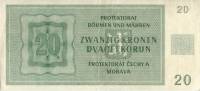 (№1944P-9a) Банкнота 1944 год "20 Koruacute;n"