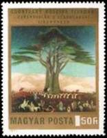 (1973-047) Марка Венгрия "Паломники"    Картины Тивадара Костка Чонтвари II Θ