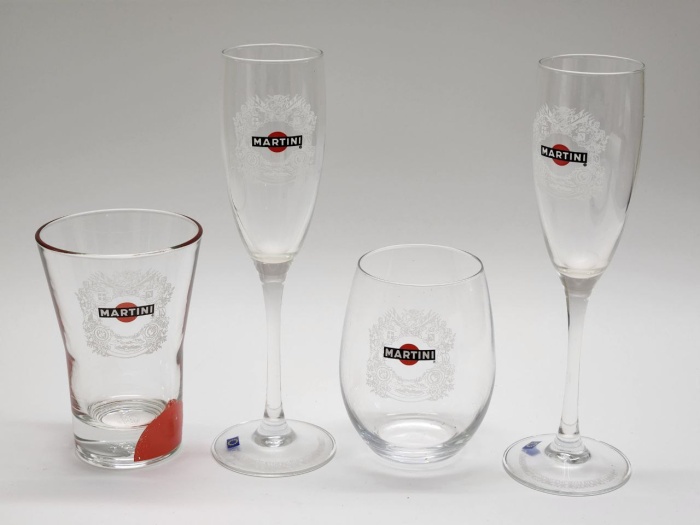 Бокалы стаканы Мартини Martini 4 штуки стекло