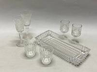 Рюмки хрусталь СССР 5 шт и селедочница хрусталь СССР