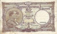 (№1944P-111a.17) Банкнота Бельгия 1944 год "20 Francs"