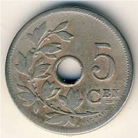 (№1904km55) Монета Бельгия 1904 год 5 Centimes (Фламандские легенды - большой год)