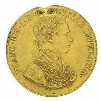 (№1852km2271.1) Монета Австрия 1852 год 4 Ducats (Торговля Чекана)