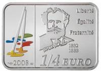 (№2008km1570) Монета Франция 2008 год frac14; Euro (Эдуар Мане)