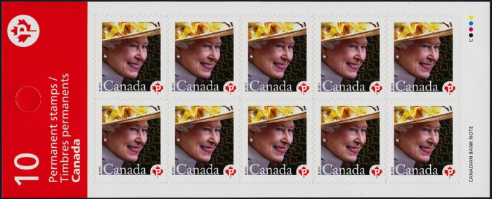 (№2013-2912) Лист марок Канада 2013 год &quot;Королева&quot;, Гашеный