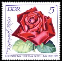 (1972-037) Марка Германия (ГДР) "Розы (1)"    Выставка роз III Θ