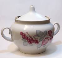 Сахарница Красный фарфорист