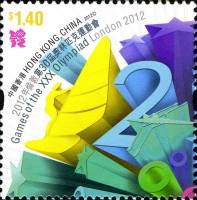(№2012-1729) Марка Гонконг 2012 год "Игры XXX Олимпиады Лондон 2012", Гашеная