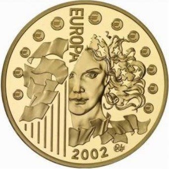 (№2002km1304) Монета Франция 2002 год 100 Euro (Европа)