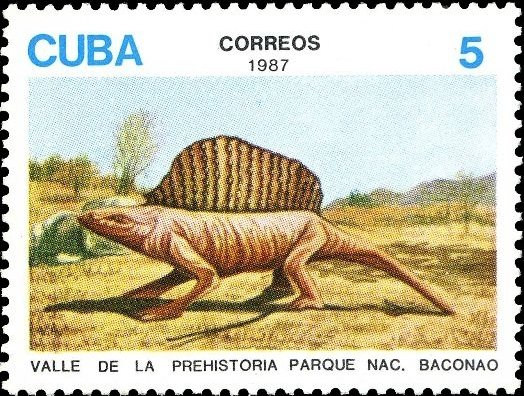 (1987-038) Марка Куба &quot;Эдафозавр&quot;    Доисторические животные II Θ