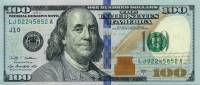 (№2009P-535 A) Банкнота США 2009 год "100 Dollars"
