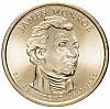05d Монета США 2008 год 1 доллар Джеймс Монро 2008 год Латунь  UNC