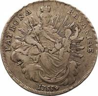 () Монета Германия (Империя) 1753 год 1  ""   Биметалл (Серебро - Ниобиум)  UNC