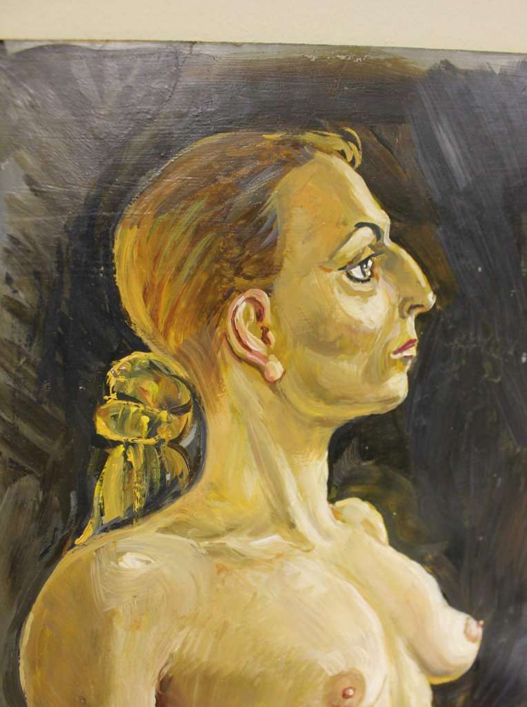 Картина В.М. Чуркин &quot;Обнажённая натура. №2&quot;, 46х62 масло, оргалит, 2006 г. (см. фото)