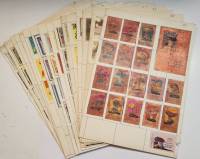 Коллекция спичечных этикеток на альбомных листах, разные темы СССР и зарубежные (16 листов)