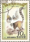 (1985-044) Марка Северная Корея "Кошачий лемур"   Обезьяны III Θ