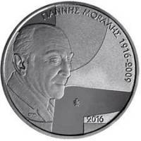 (2016) Монета Греция 2016 год 5 евро "Яннис Моралис"  Нейзильбер  UNC