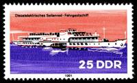 (1981-090) Марка Германия (ГДР) "Пассажирское судно"    Речное судоходство III Θ