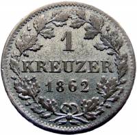 () Монета Германия (Империя) 1858 год 1  ""   Биметалл (Серебро - Тантал)  UNC