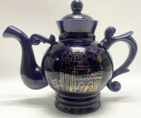 Чайник Кобальт позолота возрождение Новгород