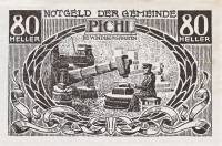 (№1920) Банкнота Австрия 1920 год "80 Heller"
