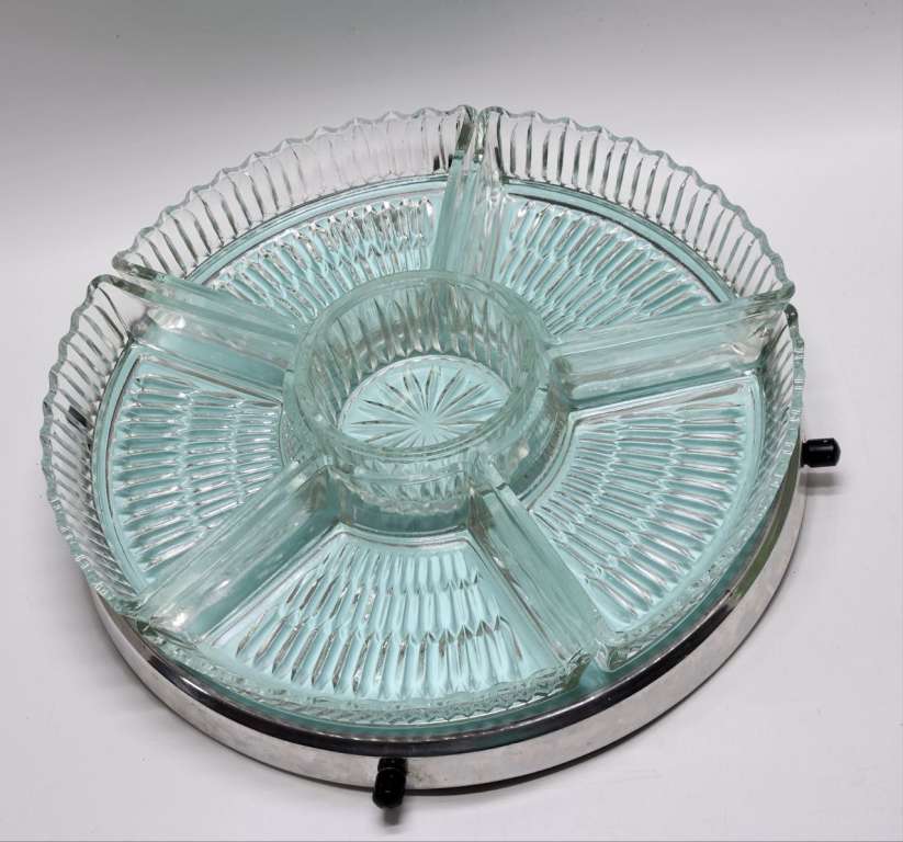 Менажница на вращающейся подставке 6 секций СССР