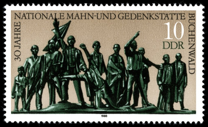 (1988-069) Марка Германия (ГДР) &quot;Бухенвальд&quot;    Монументы II Θ