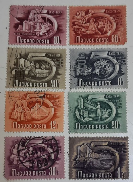 (--) Набор марок Венгрия &quot;8 шт.&quot;  Гашёные  , III Θ
