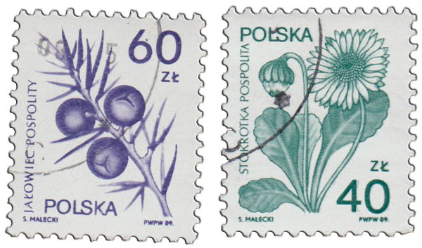 (1989-) Марка Польша &quot;&quot;      III не использовать Θ