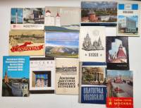 Наборы открыток 13 шт Города Кижи Ростов Москва Волгоград Новгород и др.