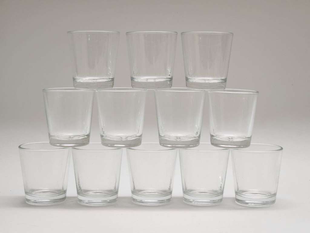 Стопки 26 штук стекло двух видов