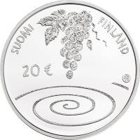 (№2014km222) Монета Финляндия 2014 год 20 Euro (Эмиль Wikstrouml)