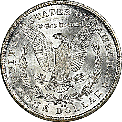 (1889) Монета США 1889 год 1 доллар   Голова Свободы, Морган, Белоговый Орлан Серебро Ag 900  PROOF