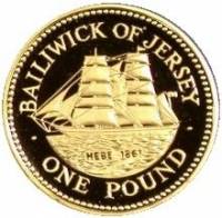 (№1992km86b) Монета Джерси 1992 год 1 Pound (Геба 1861)