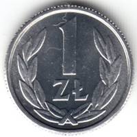 () Монета Польша 1989 год 1  ""   Алюминий  UNC
