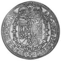 (№1651km975) Монета Австрия 1651 год 1 Thaler