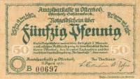 (№1921) Банкнота Германия 1921 год "50 Pfennig"