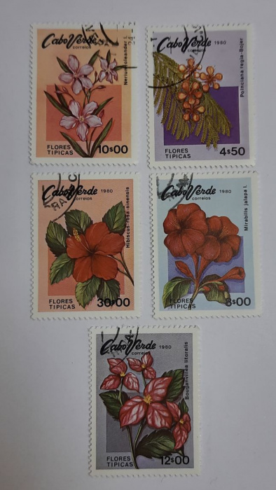 (--) Набор марок Кабо-Верде &quot;5 шт.&quot;  Гашёные  , III Θ