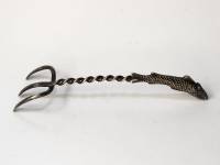 Вилка для шпрот 19 век NorBlin серебрение Варшава длина 13 см