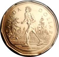 2005 Монета Канада 2005 год 1 доллар Терри Фокс  Бронза  UNC
