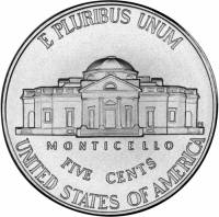 (2006s) Монета США 2006 год 5 центов   Томас Джефферсон анфас Медь-Никель  PROOF