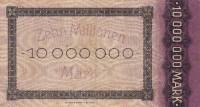 (№1923) Банкнота Германия 1923 год "10,000,000 Mark"