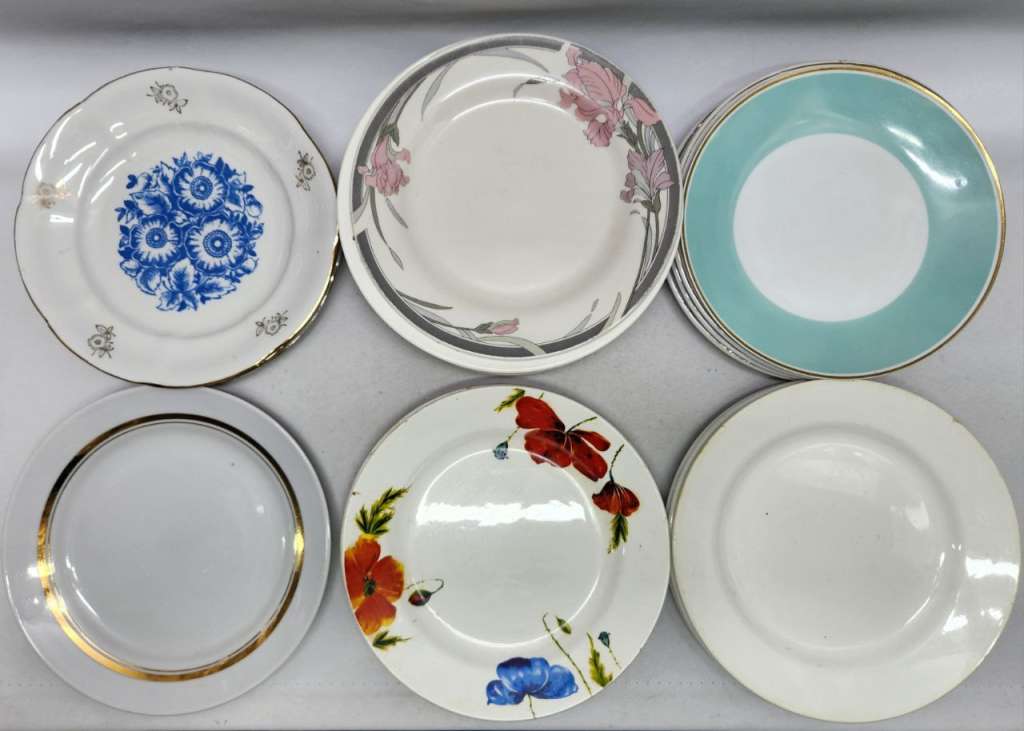 Тарелки десертные 20 шт разные