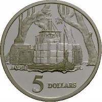 (,) Монета Австралия 1997 год 5 долларов   Биметалл (Серебро - Ниобиум)  UNC