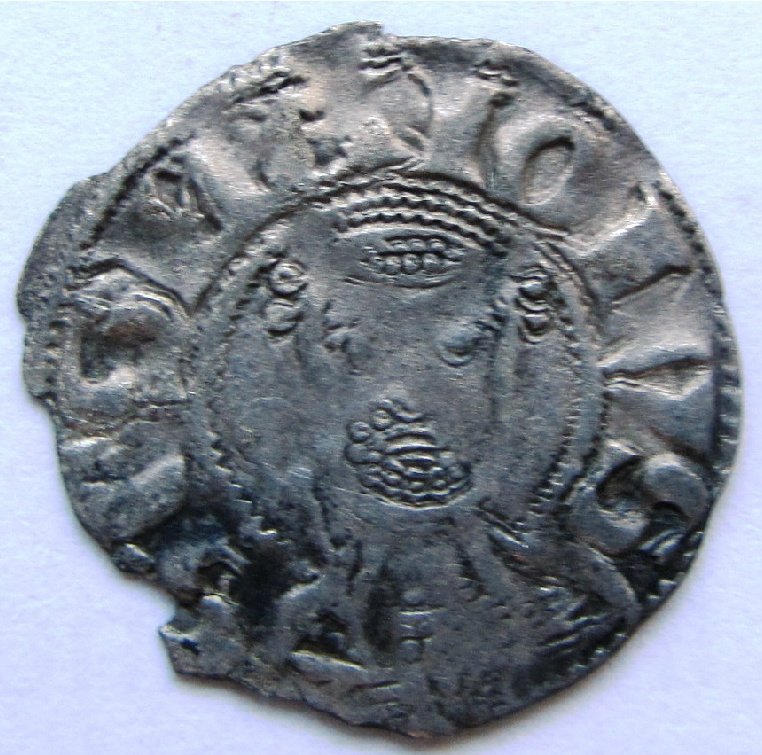 (№1180) Монета Франция 1180 год 1 Denier