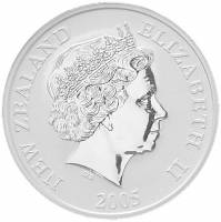 (№2005km153) Монета Новая Зеландия 2005 год 1 Dollar (Rowi КИВИ - Больше)