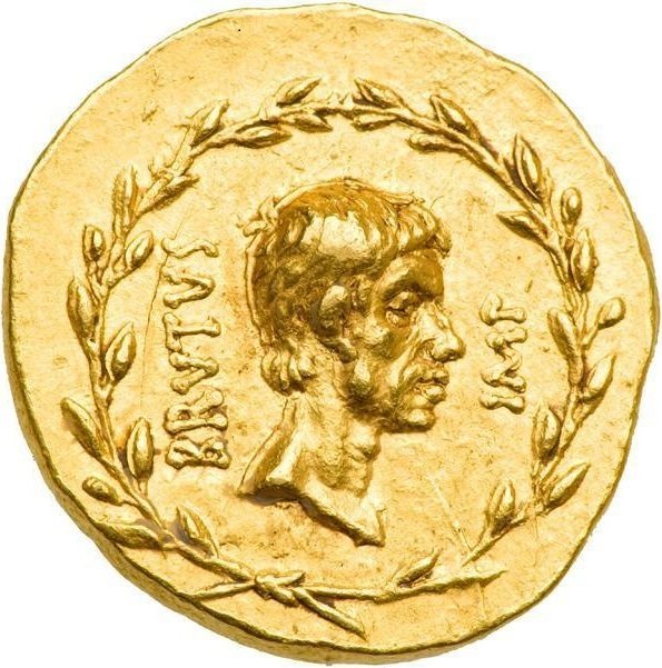 (№1970) Монета Римская империя 1970 год 1 Aureus (Марк Юний Брут)