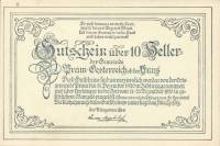 (№1920) Банкнота Австрия 1920 год "10 Heller"